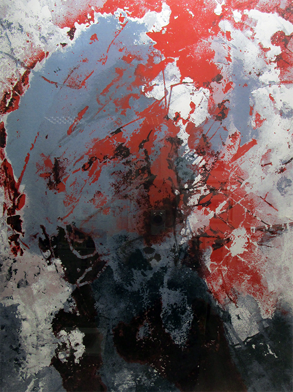Ohne Titel, Farblithografie, 1987, 77 x 56,5 cm - Galerie Wroblowski